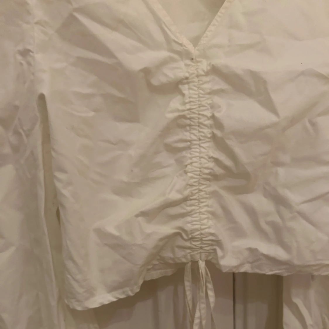 Vit långärmad blus - 91