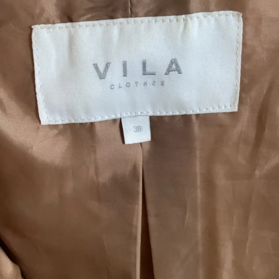 Beige teddyjacka med huva - 93