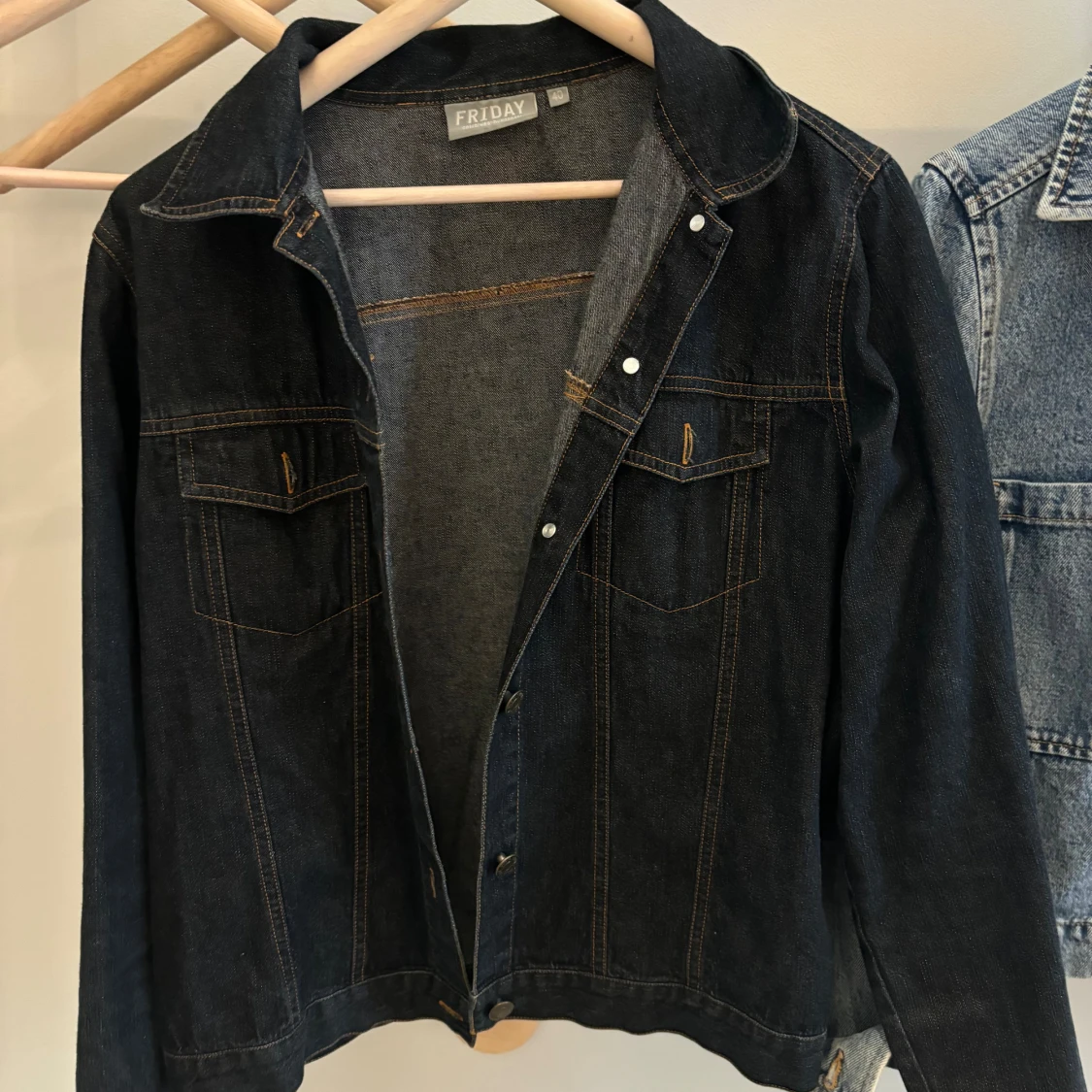 Mörkblå jeansjacka  - 90