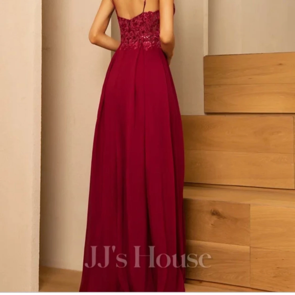 Vinröd långklänning från JJ's House - 90