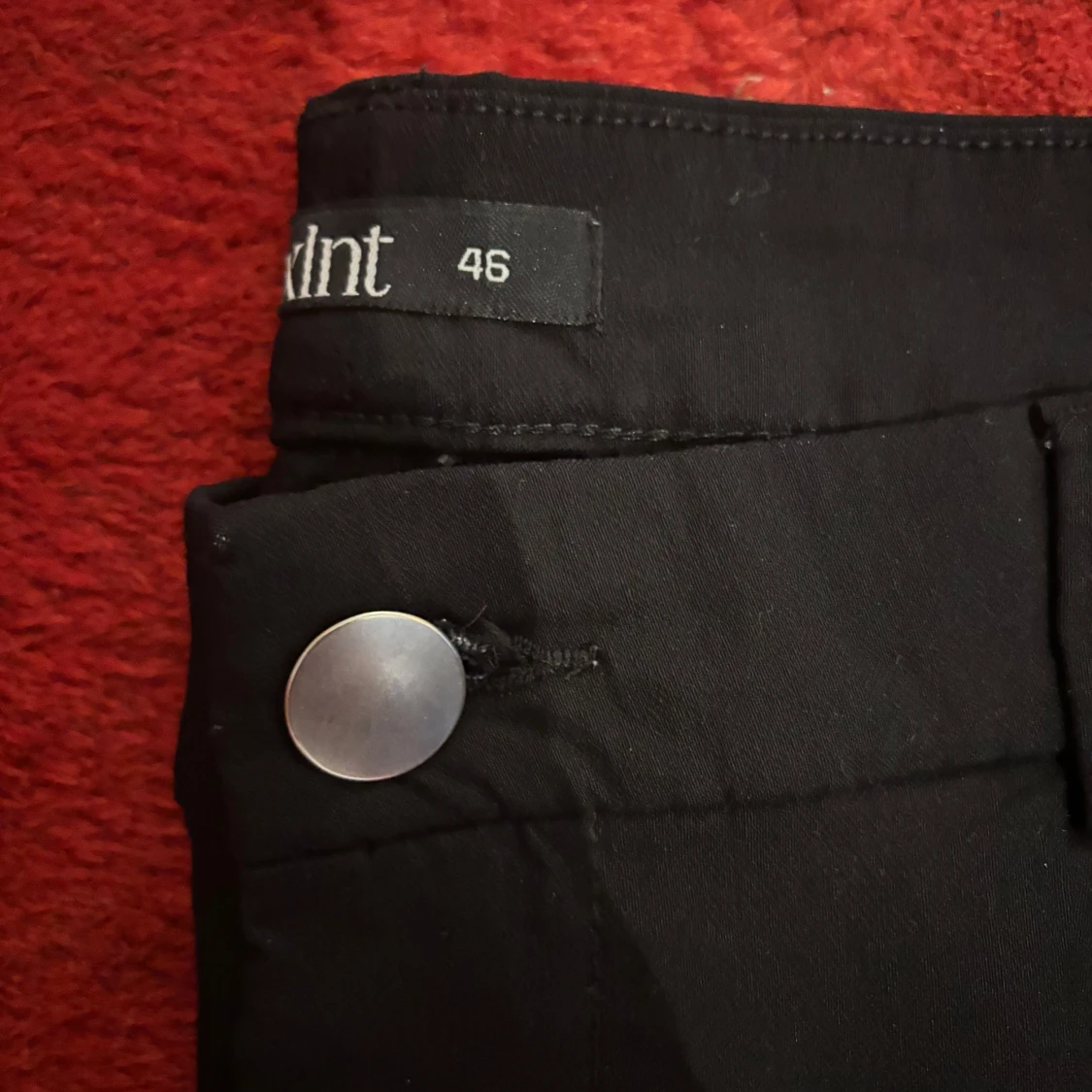 Svarta byxor med dragkedja - 90