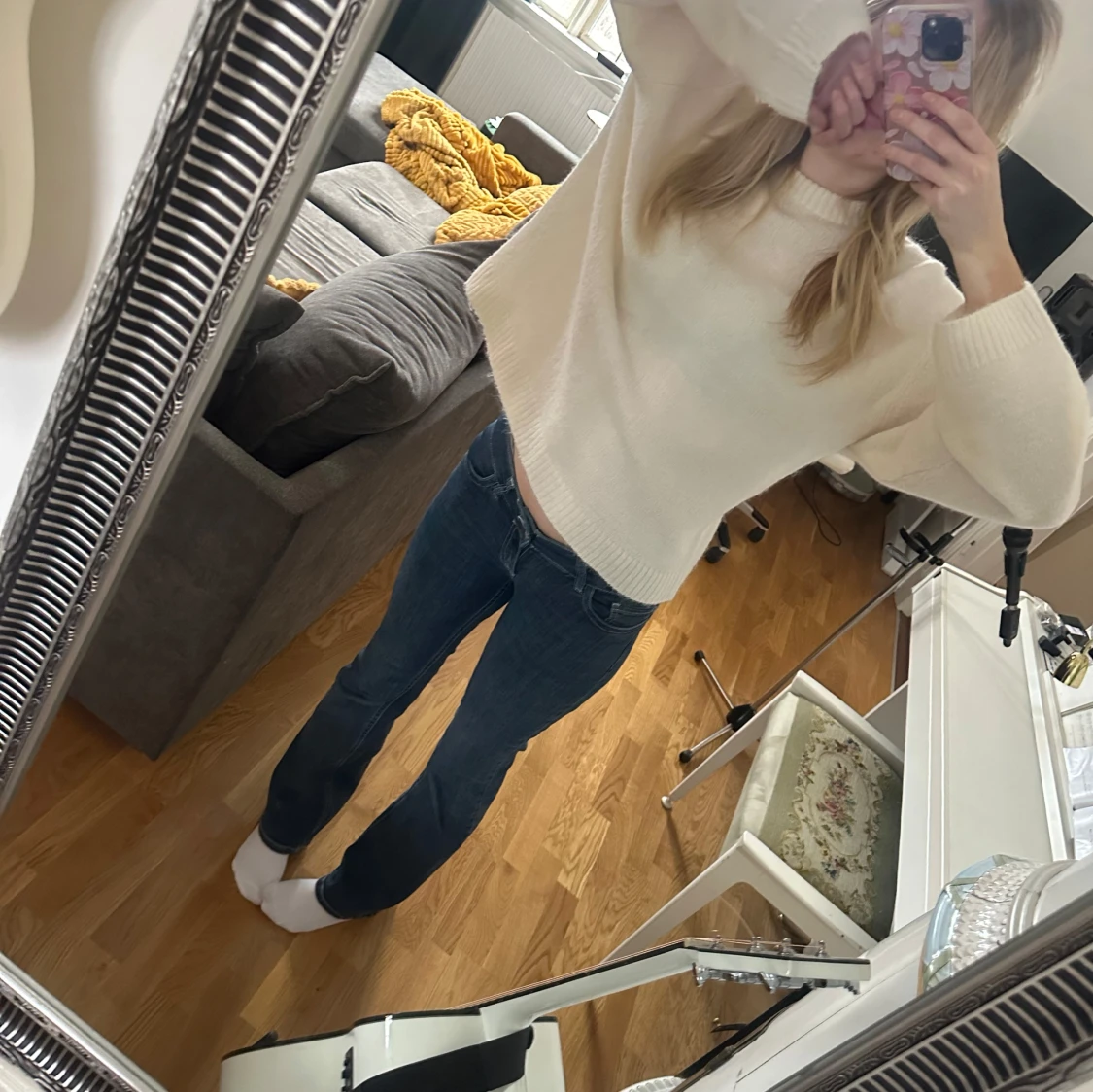 Vit stickad från Gina 💗 - 91