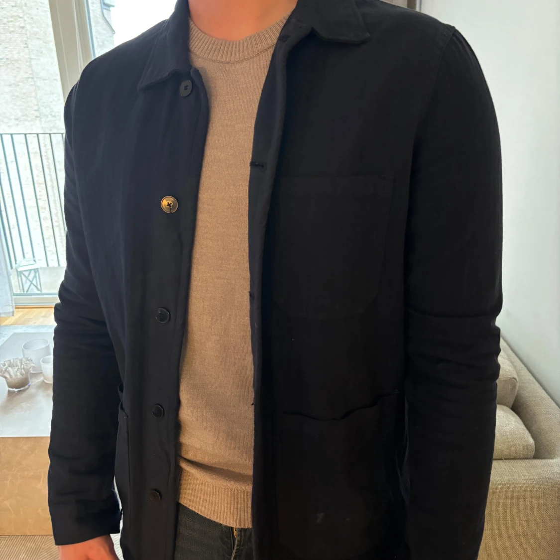 Marinblå Overshirt från A Day’s March  - 1