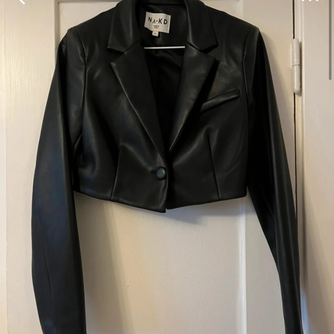 Svart skinnjacka från NA-KD - 1