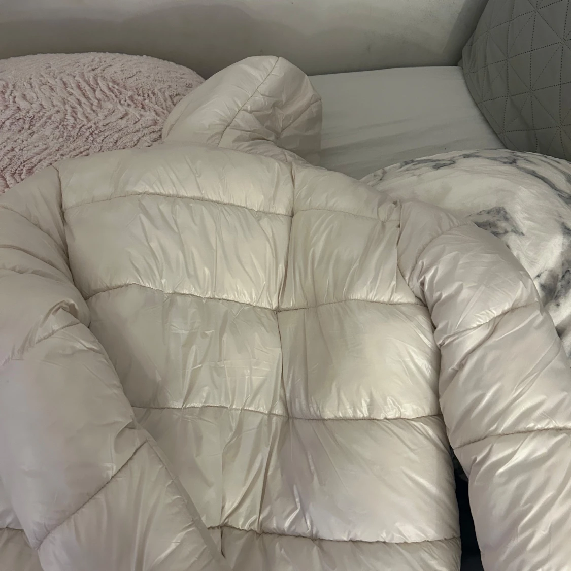 Vit pufferjacka från lager157 - 91