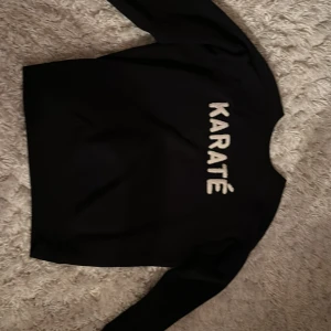 Svart tröja från Isabel Marant  - Säljer en svart tröja från Isabel Marant  med texten 'KARATÉ' i vitt på framsidan.Fint skick köpt från NK för 3000kr
