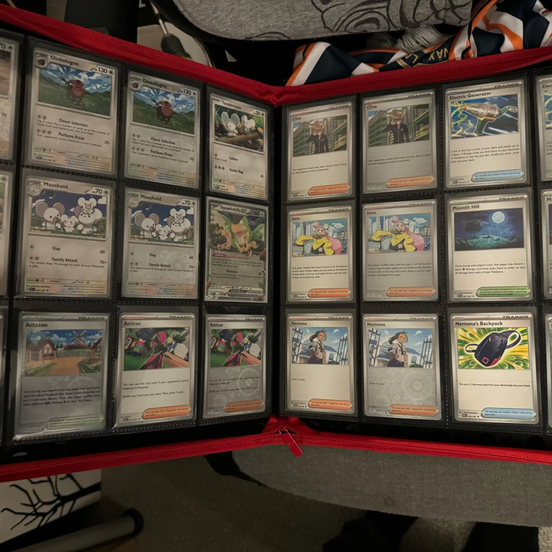 Paldean Fates - Pokemon - Komplett bas set - common, reverse holo, holo, ex - 92