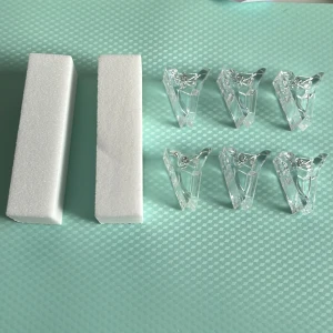 Nagel pack  - Säljer 2 st buffrar som inte e använda och 6st klämmor till naglar också oanvända säljer för att jag it använder längre och för jag har andra buffar💕