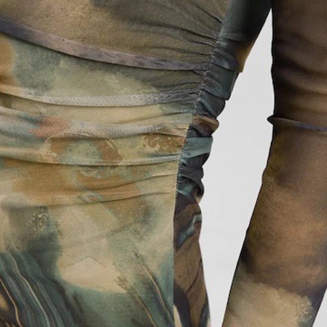 Maxi grön mesh klänning XS - 91