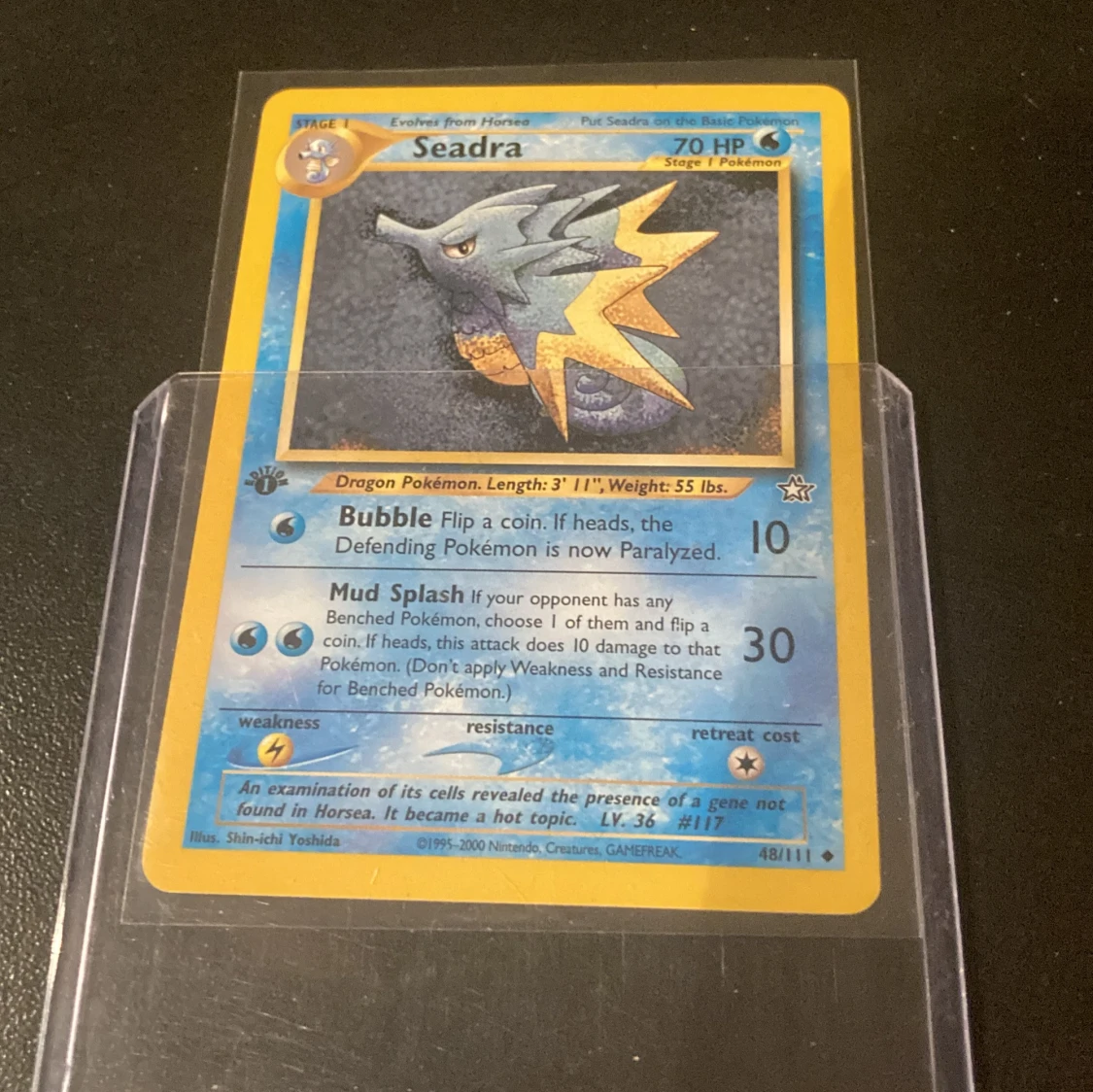 Seadra 1st edition neo Genesis TCG Pokémon kort 