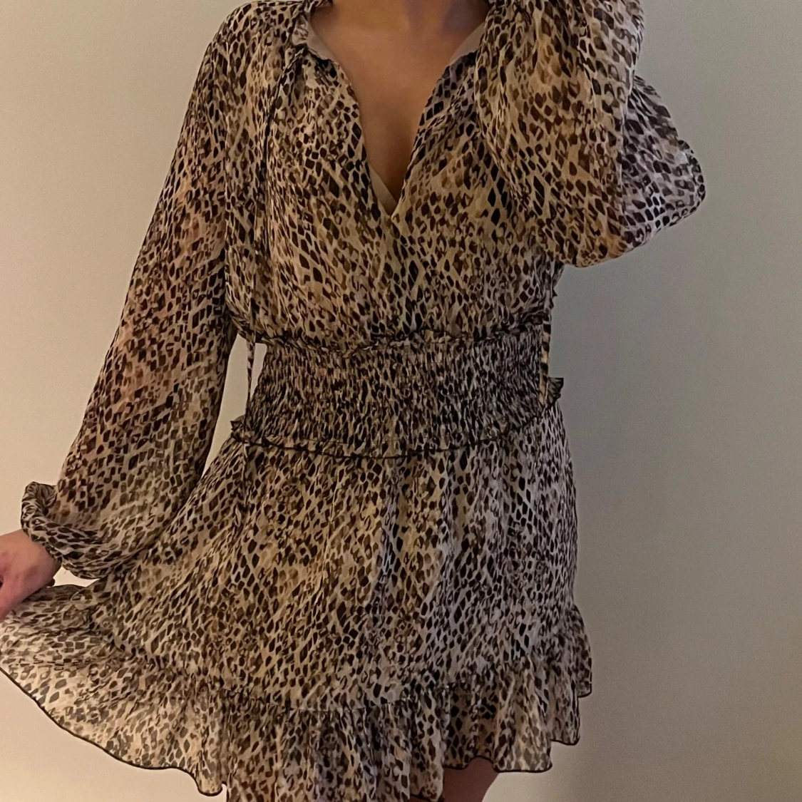 Leopardmönstrad klänning