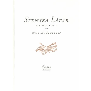 Svenska låtar Skåne, Andra delen (häftad) - Utgiven av Svenskt visarkiv. Svenska låtar är en samlingsutgåva av svensk folkmusik i 24 band. Verket är resultatet av ett insamlingsarbete 1908-1940 initierat av Nils Andersson med målsättningen att skapa ett standardverk för svensk folkmusik. Utgåvan är uppdelad efter landskap och utgår ifrån de enskilda spelmännens repertoarer. I den här boken finns låtar från Skåne.     Format Häftad   Omfång 241 sidor   Språk Svenska   Förlag Svenskt visarkiv   Utgivningsdatum 2019-09-04   Medverkande Nils Andersson   ISBN 9789188957139  