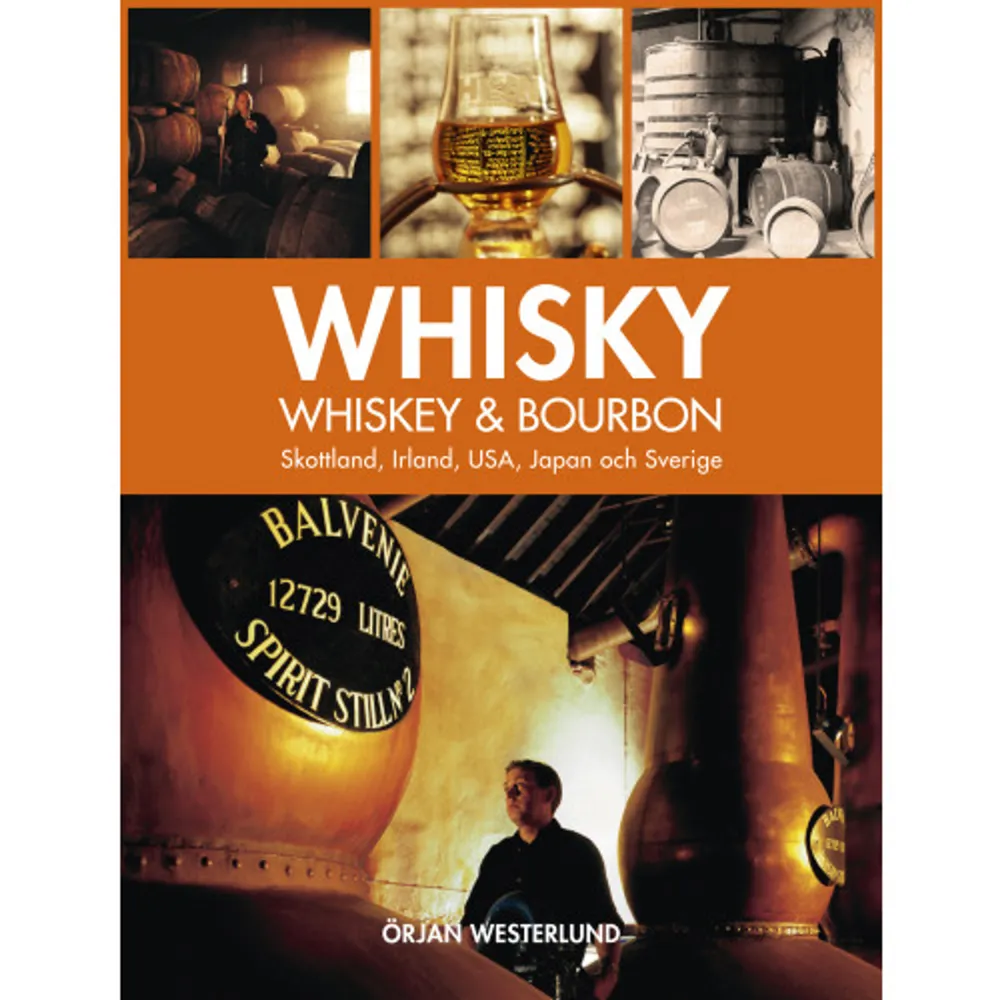 Från vår mest läste whiskyförfattare Örjan Westerlund kommer Whisky, whiskey och bourbon. Läs om det som fascinerar med whisky, i faktarutor och personporträtt. Whiskyhistoria från Saint Patrick och korståg, till blending och förbudstid. Träffa karaktärer som Johnnie Walker och Jack Daniel. Hur blev de stora? Vilka är myterna? Varför lutar etiketten på en Red Label? Hur mycket lutar den? Varför heter whiskeyn 