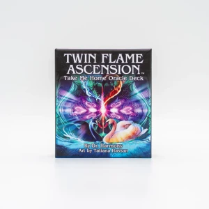 Twin Flame Ascension - Twin flame ascension is a self-actualization process that begins when your inner soul-self becomes activated through a spiritual awakening. This Take Me Home Pathway course consists of 11 steps in the twin flame ascension journey. The imagery and energy of the deck guides you through the rebirthing process, which allows a shift in perception, new insight, and greater fulfillment in all areas of life. Set includes 55-card deck, 108-page guidebook, and custom spreadsheet.