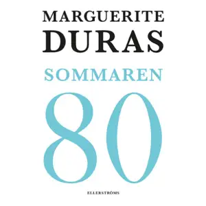 Sommaren 1980, då Marguerite Duras i snart ett decennium nästan enbart ägnat sig åt filmskapande, skrev hon tio krönikor, en i veckan, på uppdrag av tidningen Liberation. Krönikorna, som senare resulterade i boken Sommaren -80, handlar om regnet, om semesterfirare, om de olympiska spelen i Moskva, om Iran där ”dödens regering” tagit makten, om svälten i Uganda, om strejken på varvet i Gdansk och alla de förhoppningar den väckte, om hajen Ratakatabom, om barnet med de grå ögonen och om den omöjliga kärleken. Allt tvinnas samman, alltmedan tidvattnet skiftar och sommaren går. Sommaren -80 är i sin hopsmältning av ­politik och privatliv, av fiktion och verklighet, ett portalverk i Duras författarskap.    Format Inbunden   Omfång 95 sidor   Språk Svenska   Förlag Ellerströms förlag AB   Utgivningsdatum 2019-04-25   Medverkande Kennet Klemets   ISBN 9789172475489  