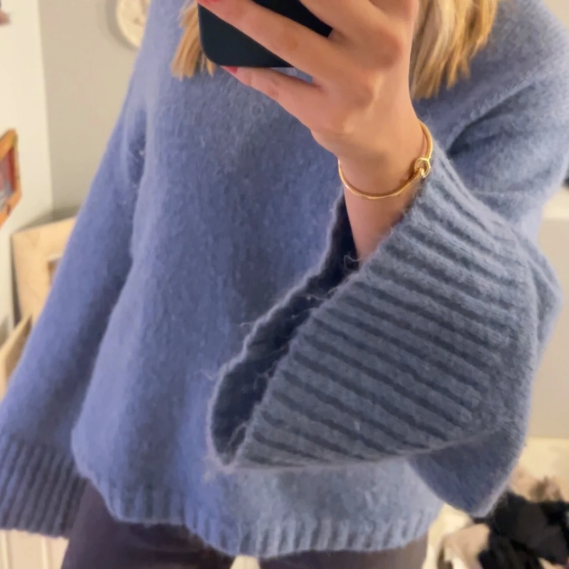 Blå stickad tröja ByMaleneBirger - 91