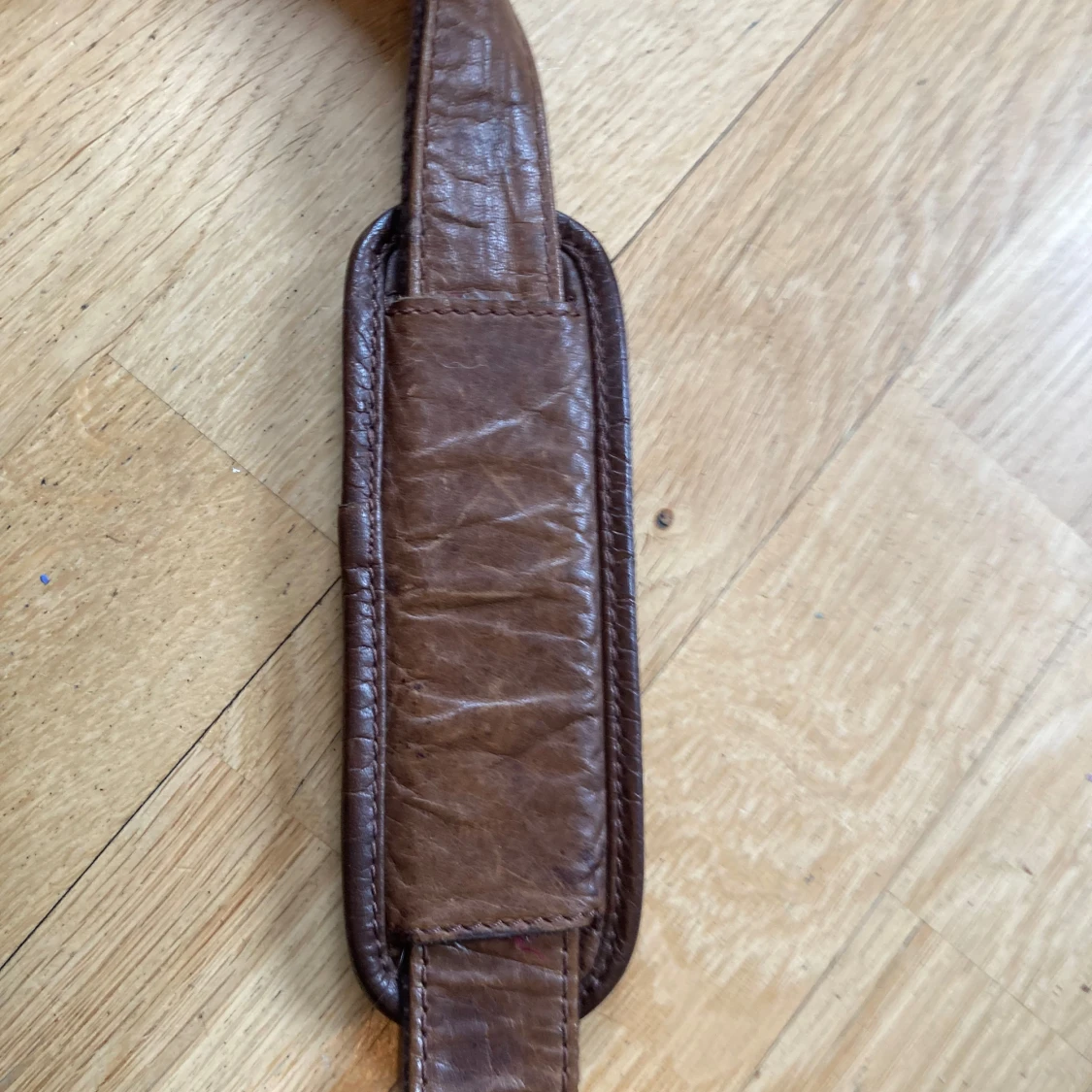 Brun läder jacka  - 91