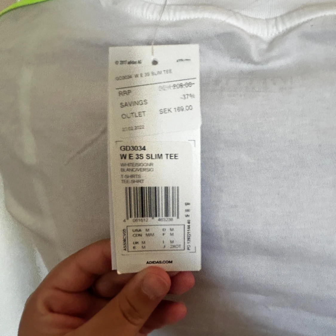 Vit t-shirt från Adidas - 92