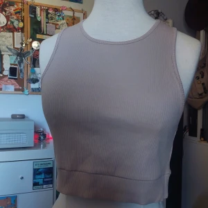 Beige topp - En beige topp, köppt på lager 157.alldrig använd, bara provad, prislapp borttagen.