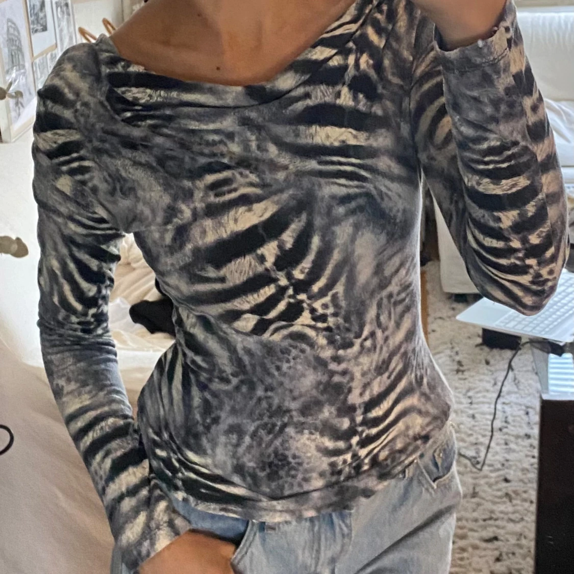 Djurmönstrad topp - 92