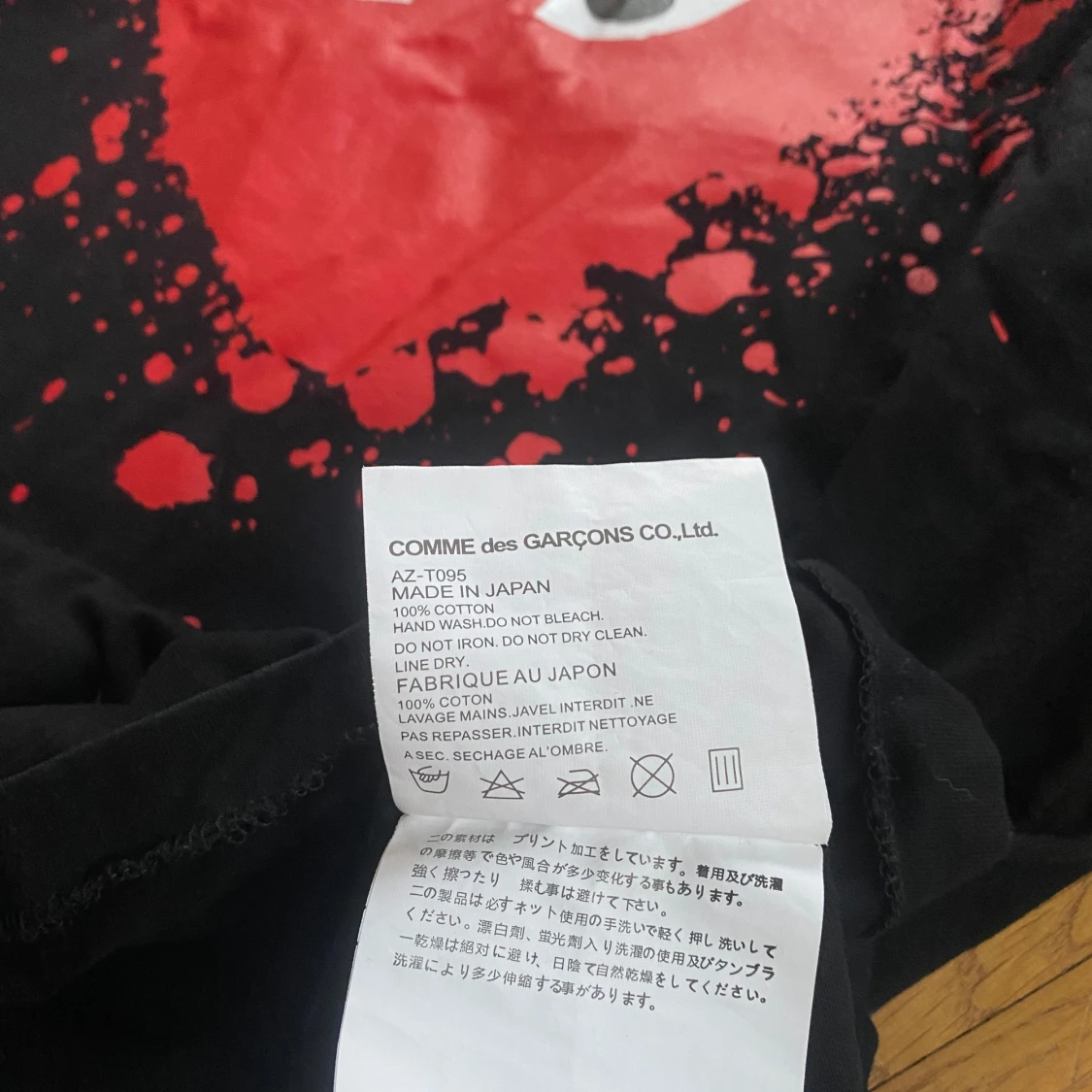 Play Comme Des Garçons T-shirt Big Logo Heart Boxy Fit  - 92