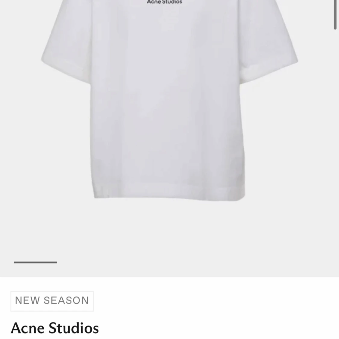 Vit t-shirt från Acne Studios
