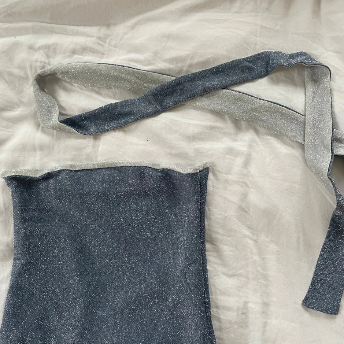 Glittrig silver tubtopp - 91