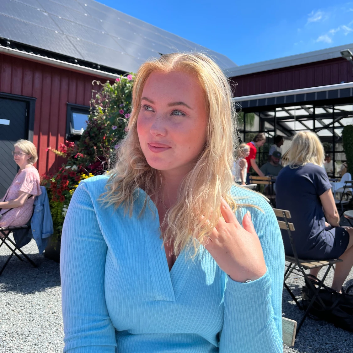 Blå klänning  - 91