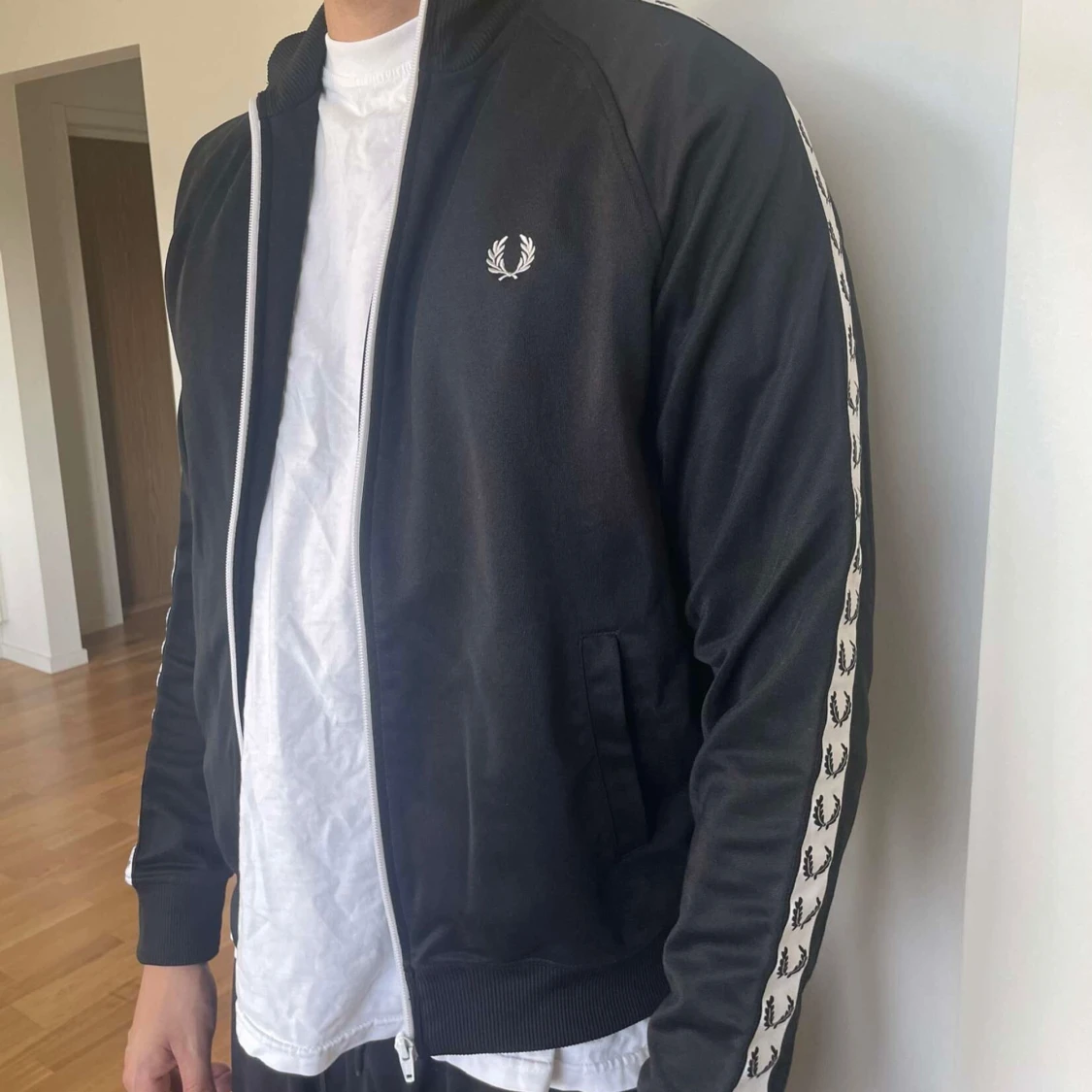 Fred Perry Taped Track Jacka Svart - 92