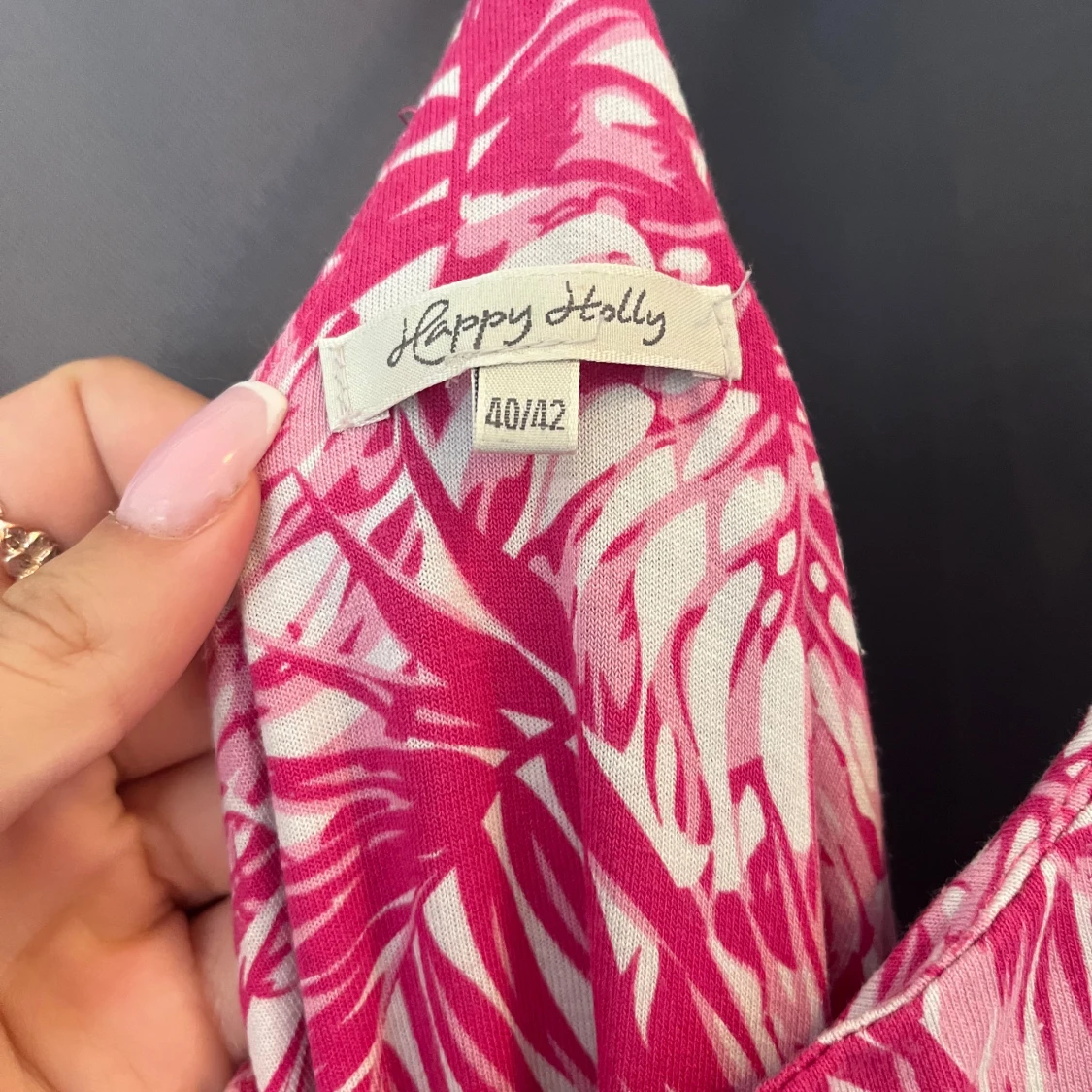 Superfin rosa långklänning  - 90