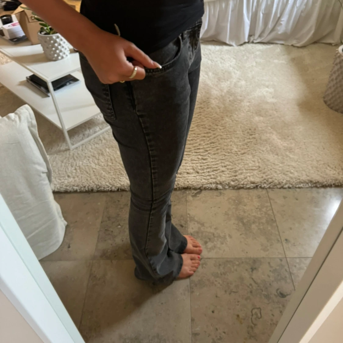 Lågmidjade jeans  - 91