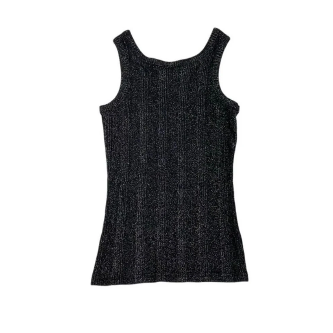 Silvrig svart topp  - 90