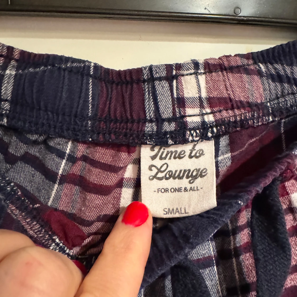 Rutig pyjamas byxa från Time to Lounge - 91