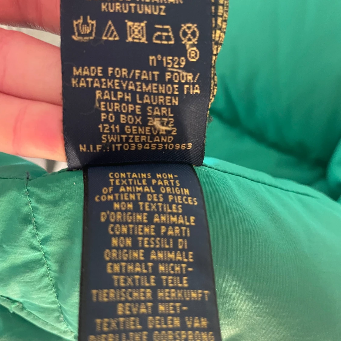 Blå dunjacka från Polo Ralph Lauren - 92