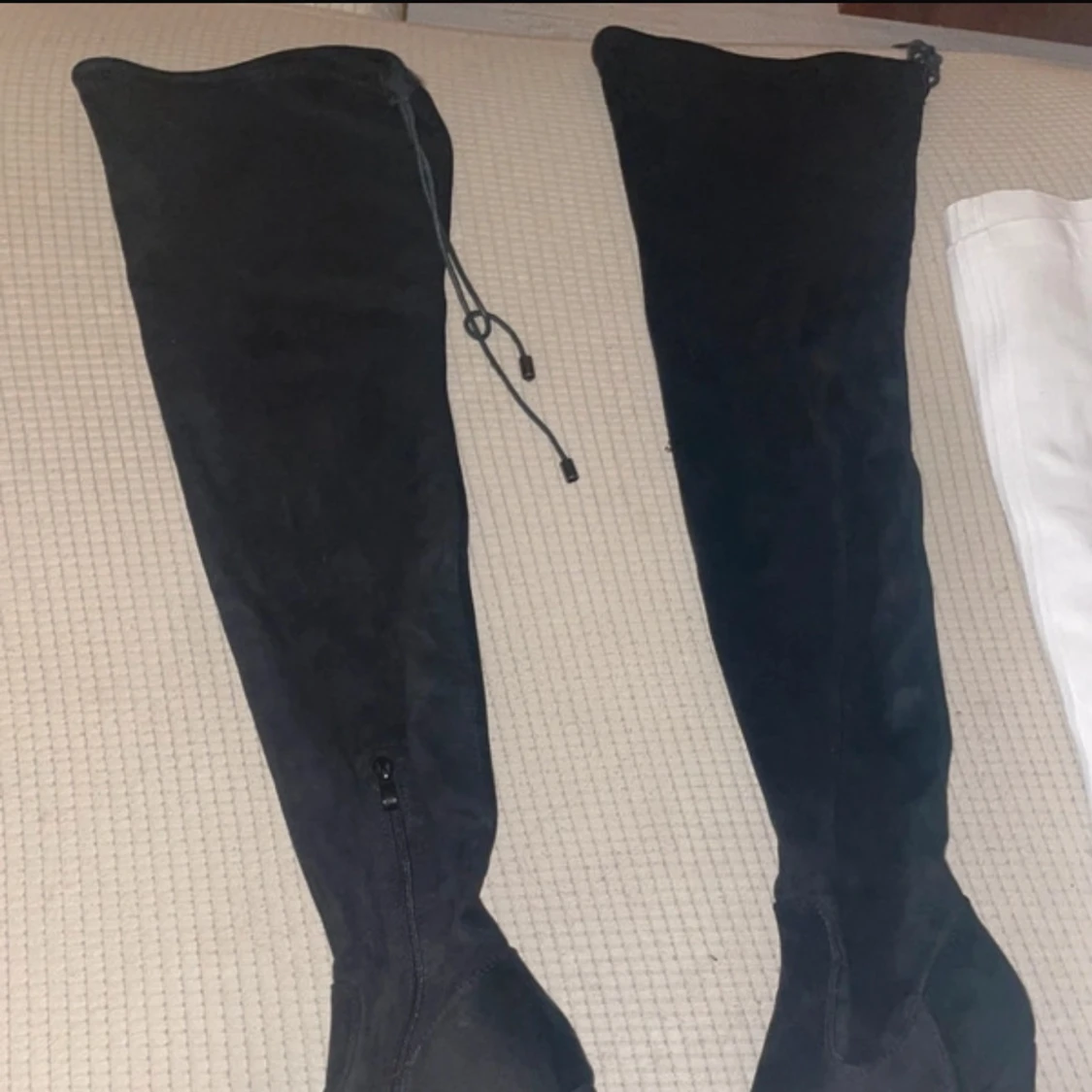 Svarta overknee boots med klack - 1