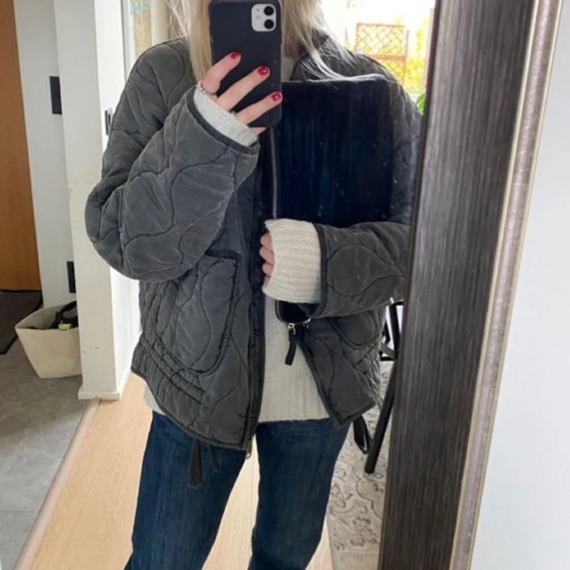 Grå jacka från zara 