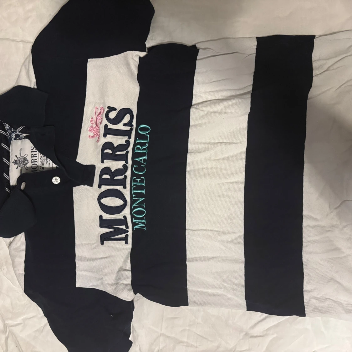 Randig pikétröja från Morris