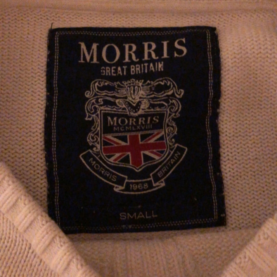 Vit stickad tröja från Morris - 2