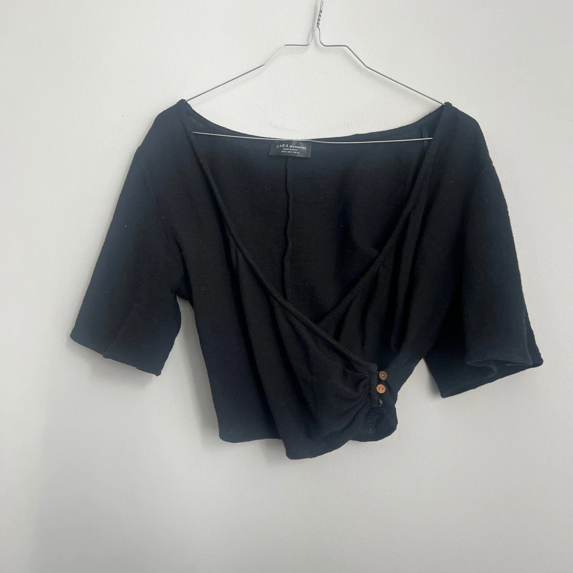 Svart kortärmad topp från Zara