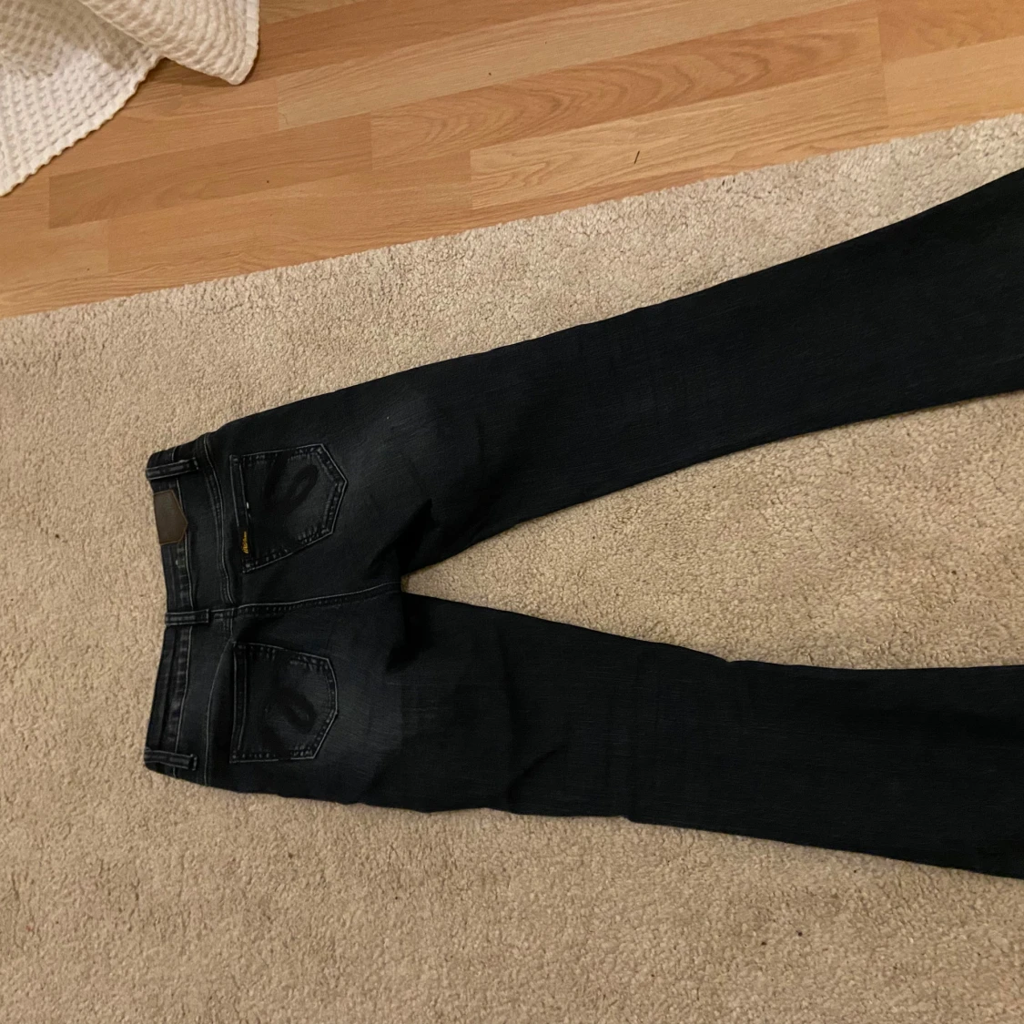 Mörkblå bootcut jeans - 1