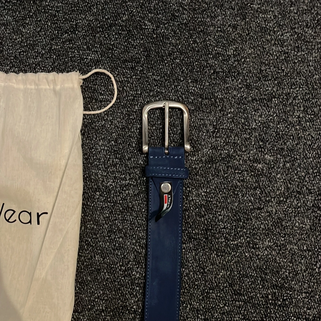  Blått mocka bälte från OneWear - 1