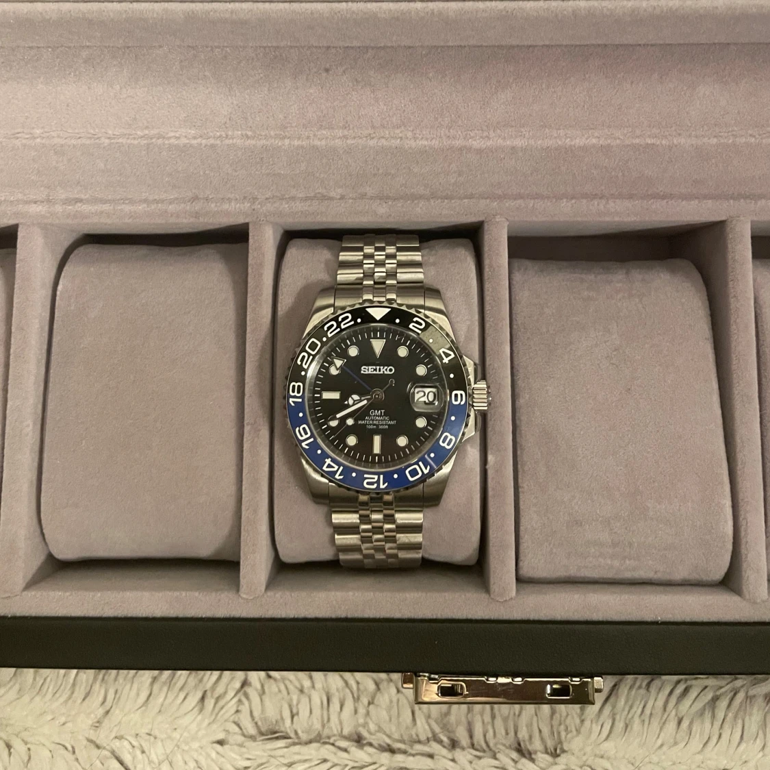 Seiko Mod Batman GMT 40mm