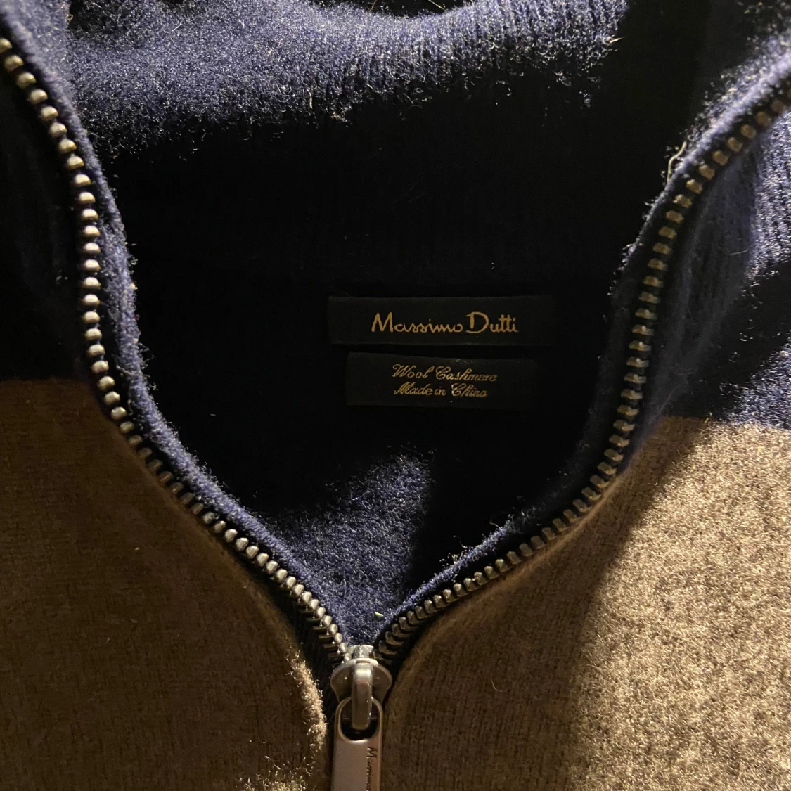 Brun/Blå/Vit Ziptröja från Massimo Dutti - 3