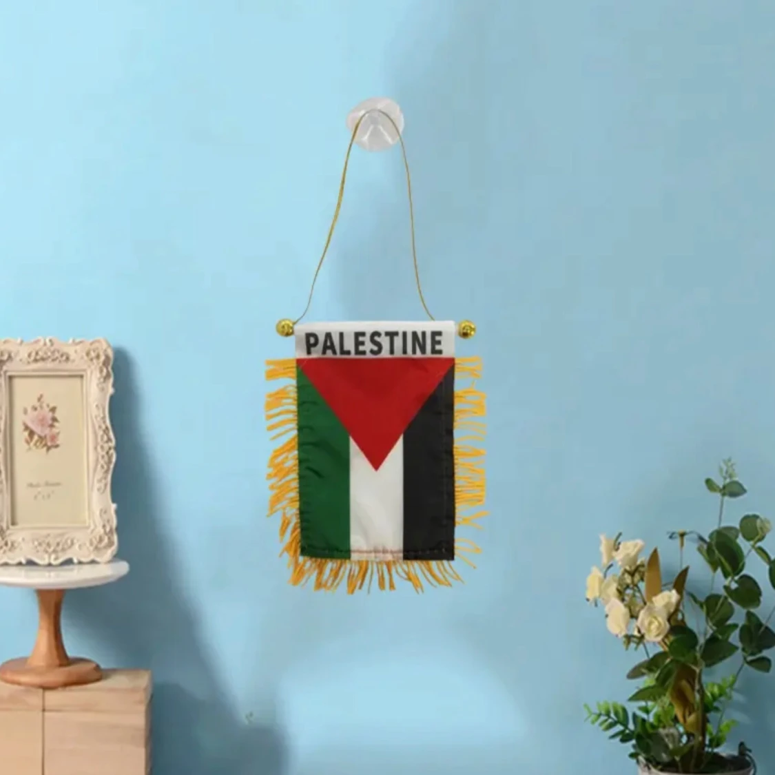 Palestina liten flagga  till bilen  - 92