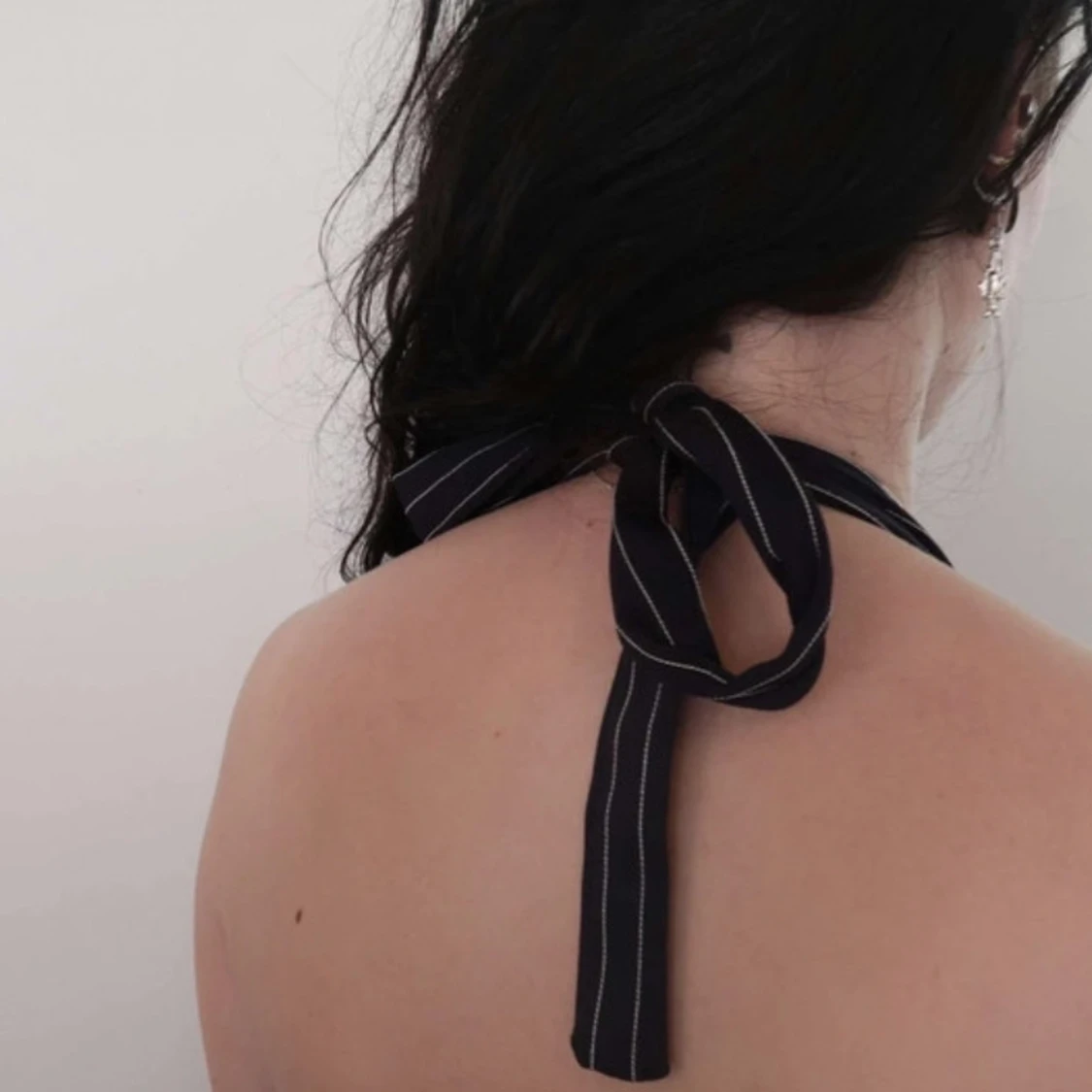 Svart randig topp - 91