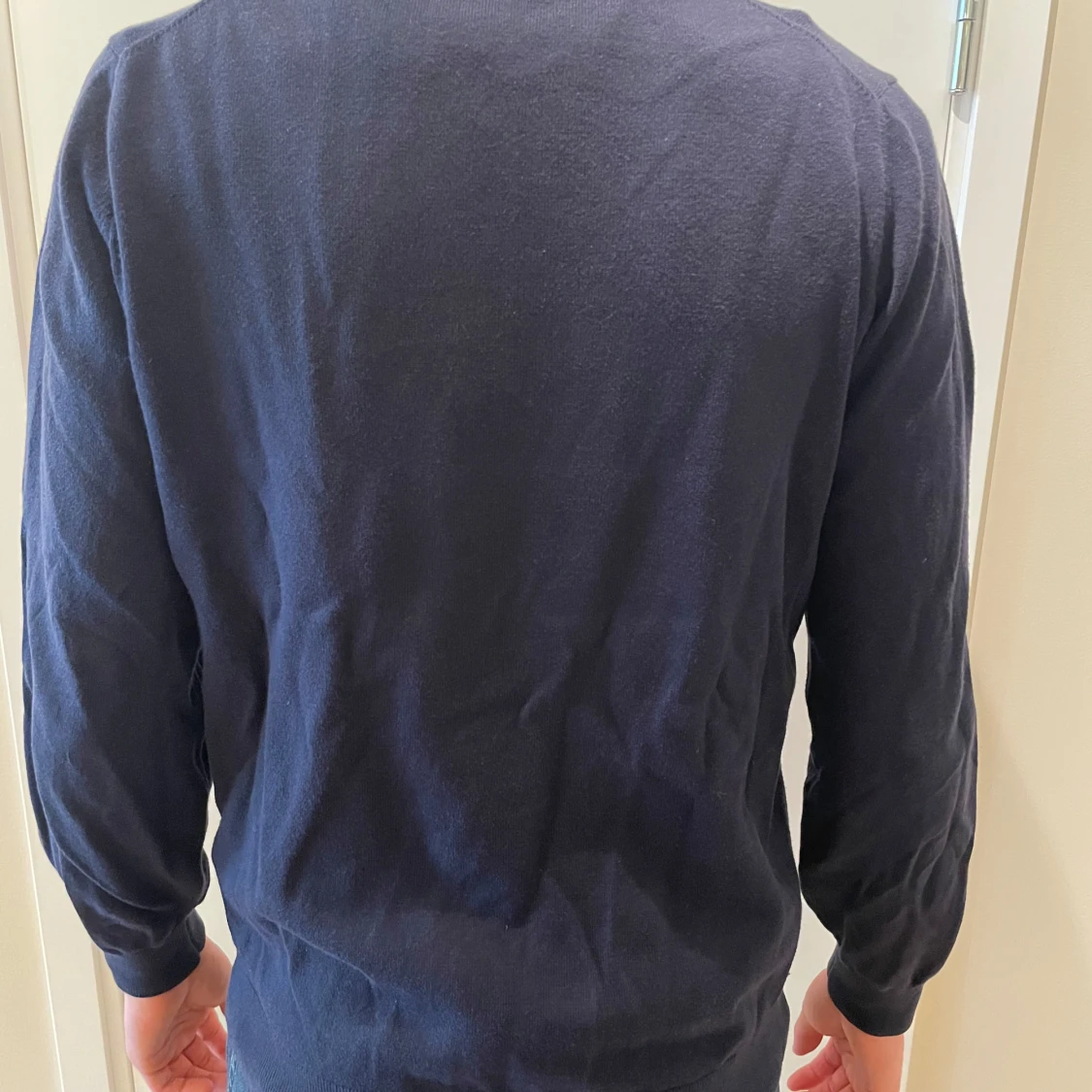 Mörkblå pikétröja från Massimo Dutti - 90