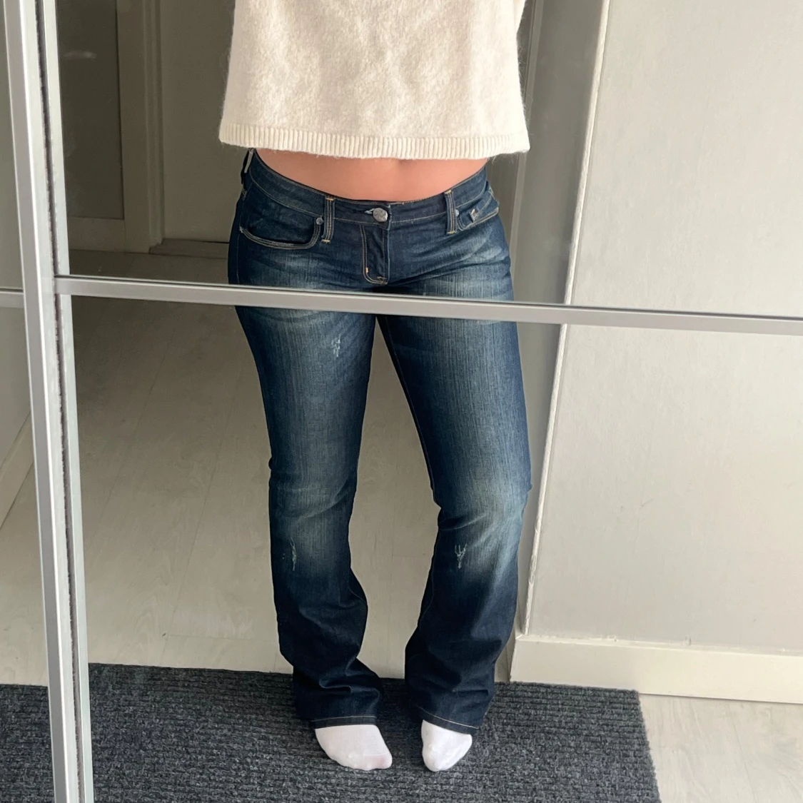 lågmidjade jeans - 91
