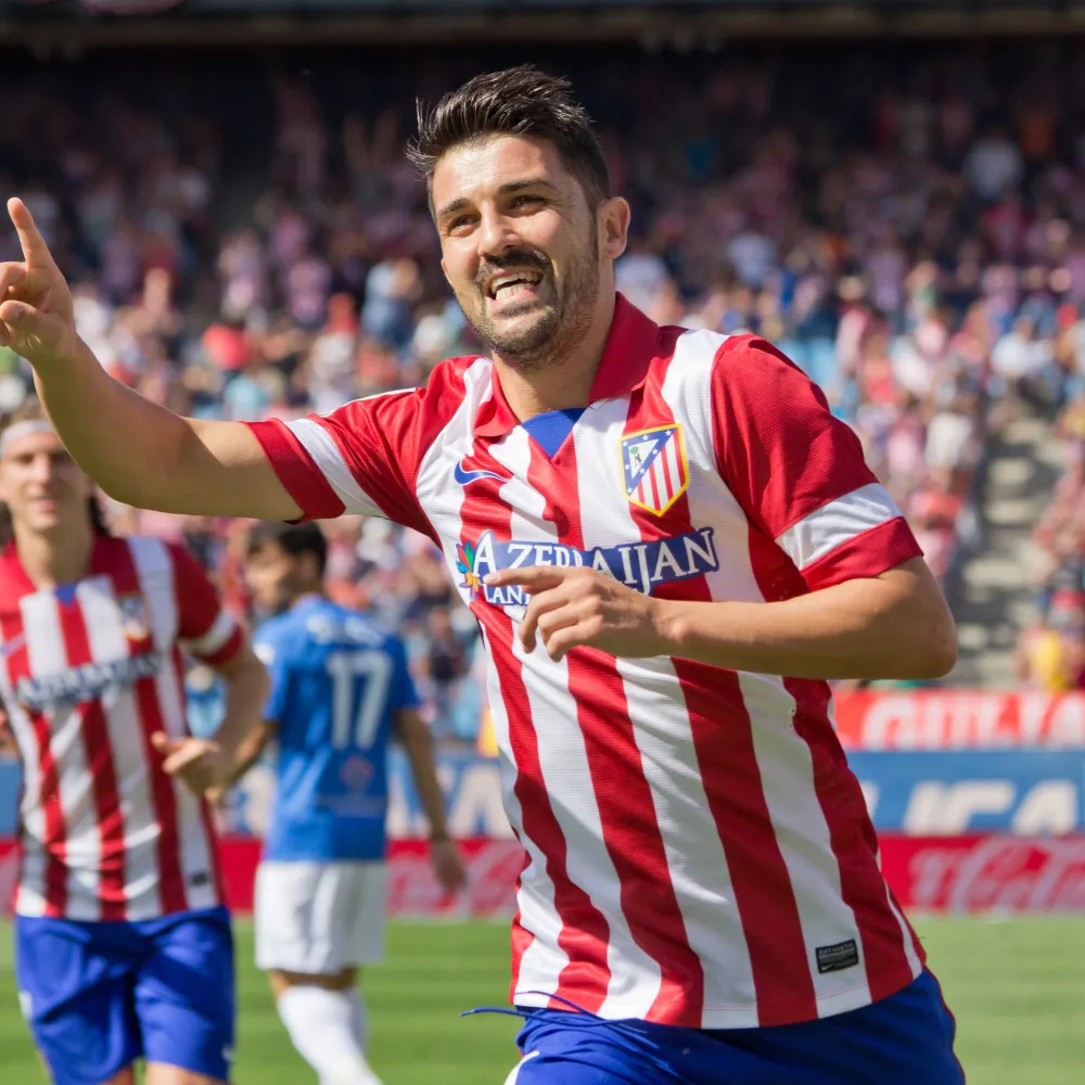 Atletico Madrid 2013/14 Hemmatröja 🔴⚪️ Strl S Nr 9 David Villa. Sportswear.