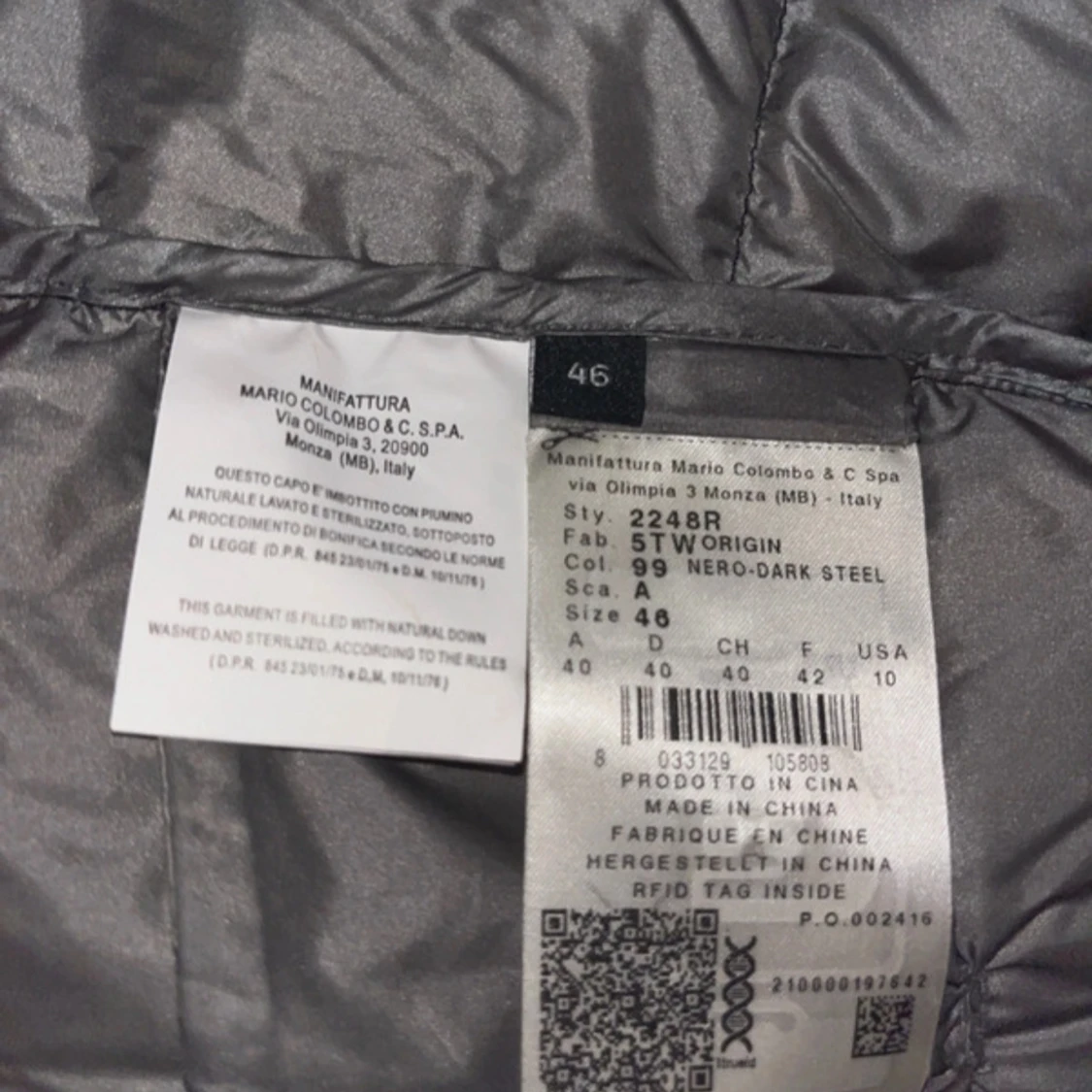 Svart colmar jacka  - 93