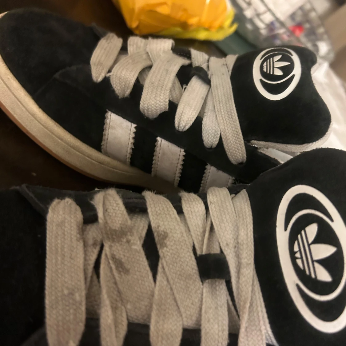 Campus skor snörre kan jag byta ele försök ta bort smutset - 90